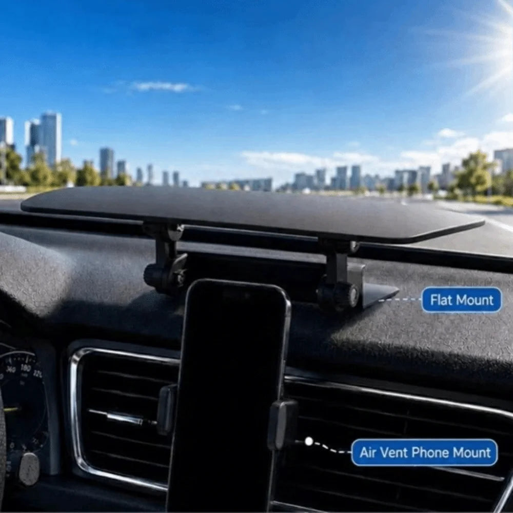Adjustable Car Sun Visor Heat Resistant Rotating Panel Navigation Zpaxo