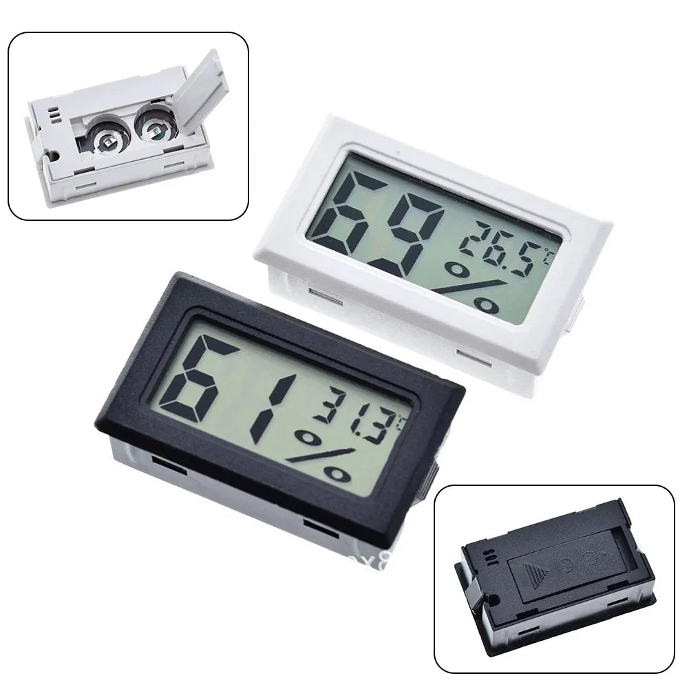 LCD Digital Thermometer Hygrometer Probe Fridge Freezer Thermograph