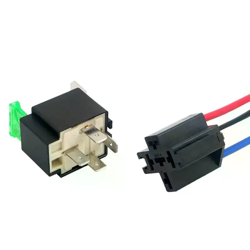 24V 30A Car Relay 4/5 Pin SPST Pre-Wired Socket with Fuse