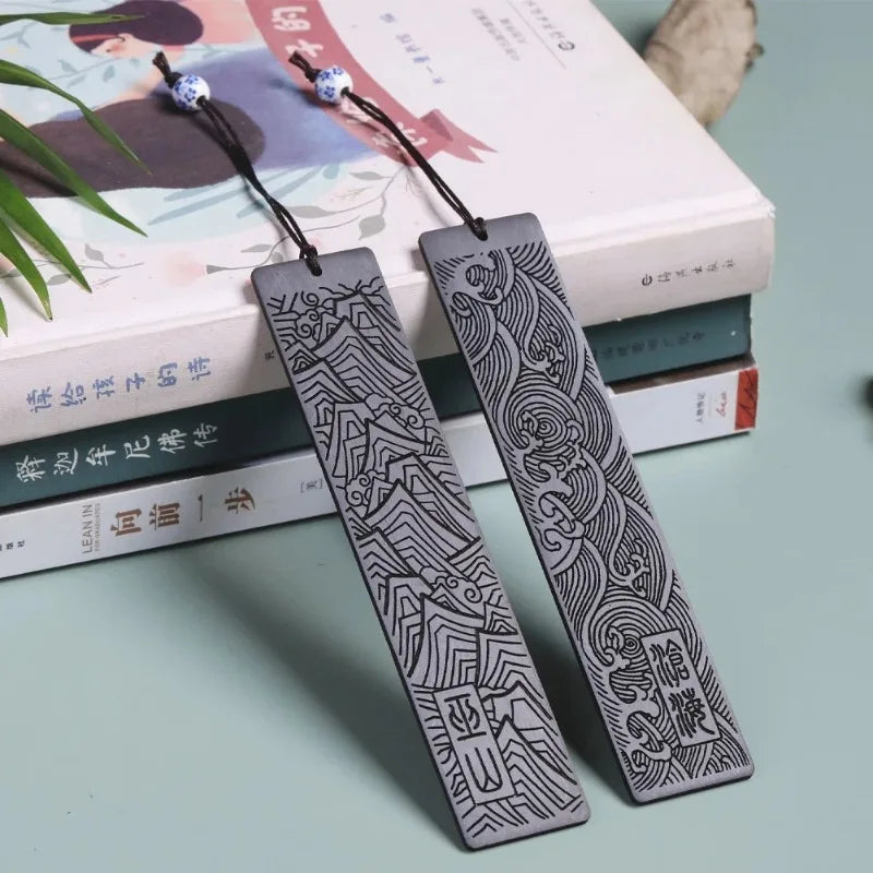 Rosewood Carved Bookmark – Wushan & Canghai Love Gift Carved Wood Bookmark Zpaxo