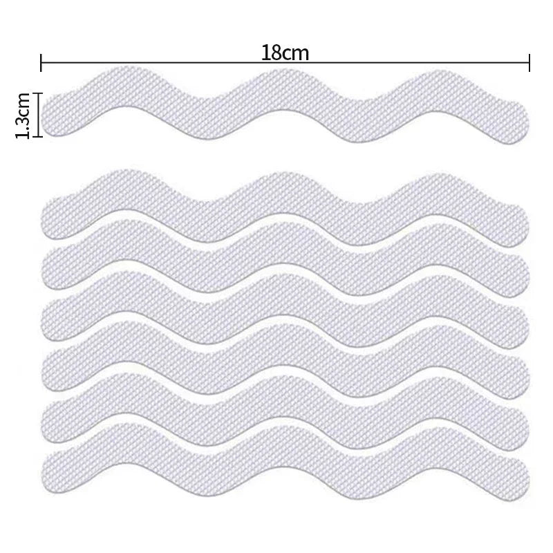 24Pcs/Package Transparent Anti-Slip Stickers For Bathroom Floor And Shower - Bathtub Floor Safety Anti-Slip Strips Zpaxo