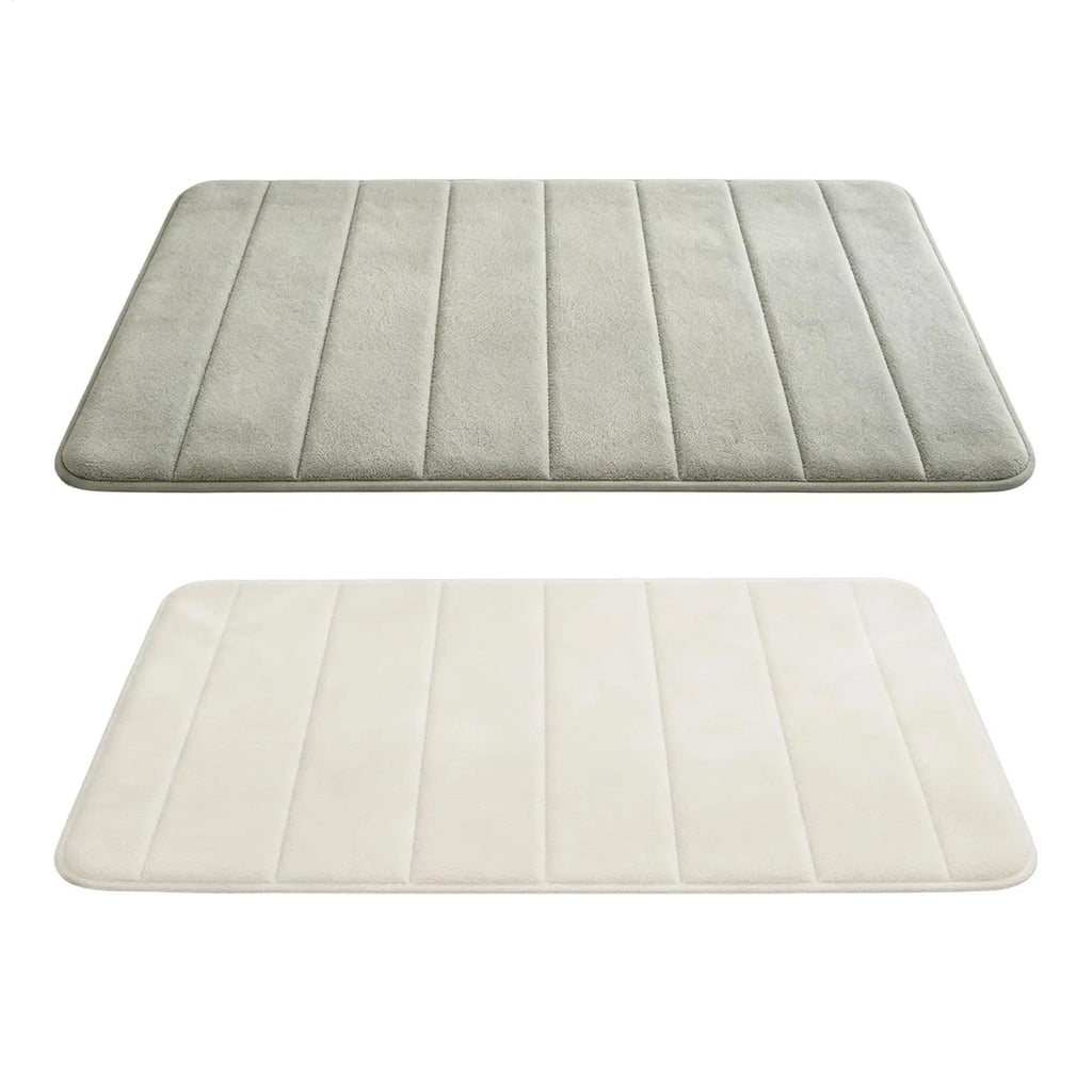 Coral Fleece Bath Mat Absorbent Non-slip Bathtub Rug Quick Dry Home