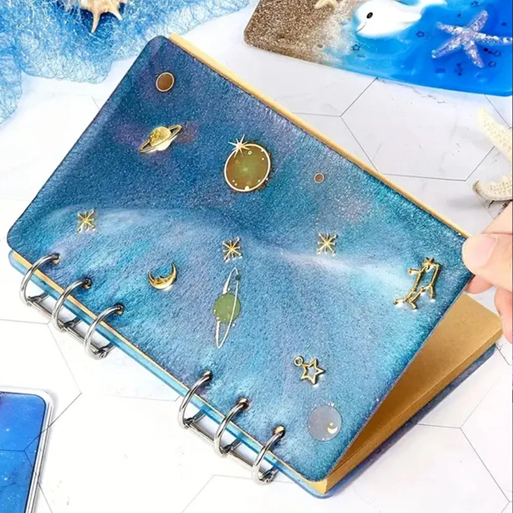 Note Book Silicone Resin Mold A5 A6 A7 DIY Notebook Crafts Gift Making Epoxy Resin Mould Zpaxo