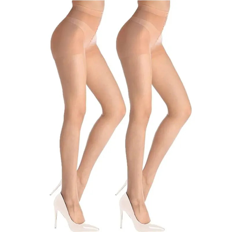 2Pairs Female Elasticity Anti Hook Wire Stockings Women Sheer Tights