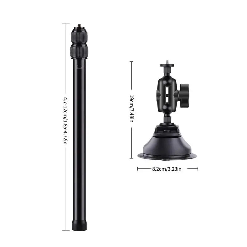 Y1UB Easy Setups Camera Car Roof Mount 3 Suction Cups 1 2m Extension