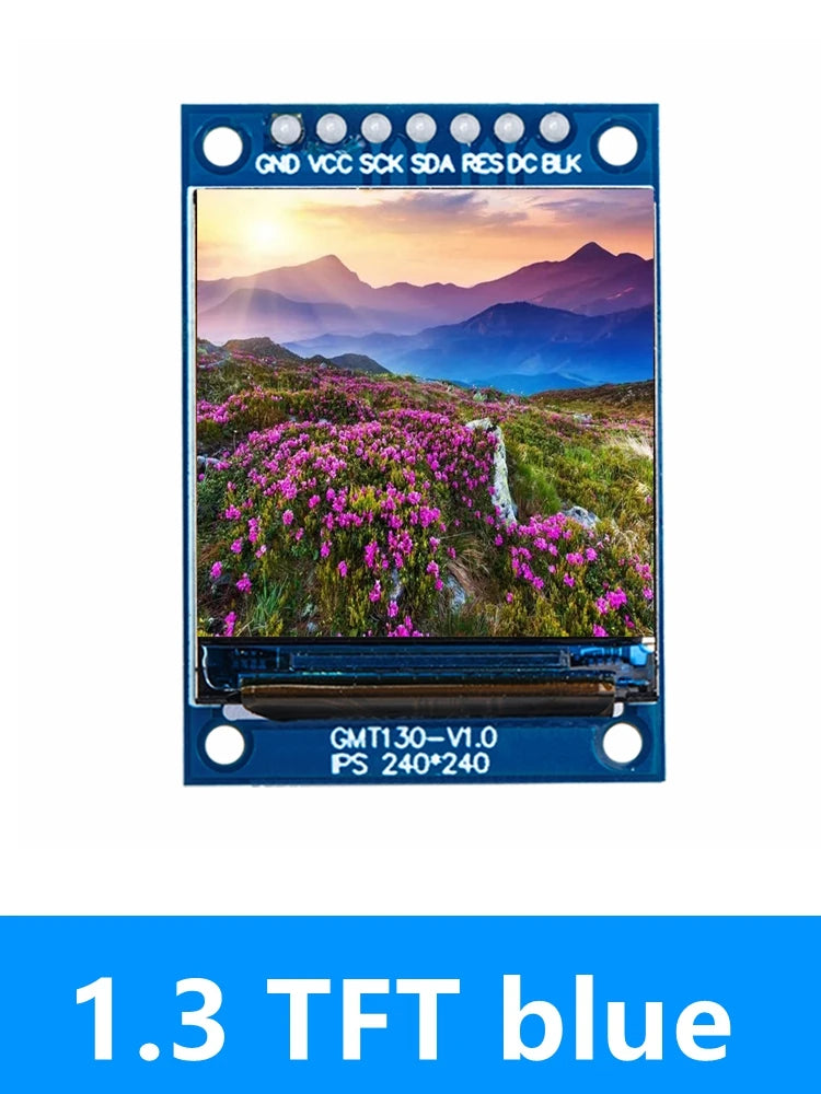 0 96 IPS SPI LCD Module ST7735 Driver IC 80 160 HD 65K Full Not OLED Zpaxo 1.3 TFT blue