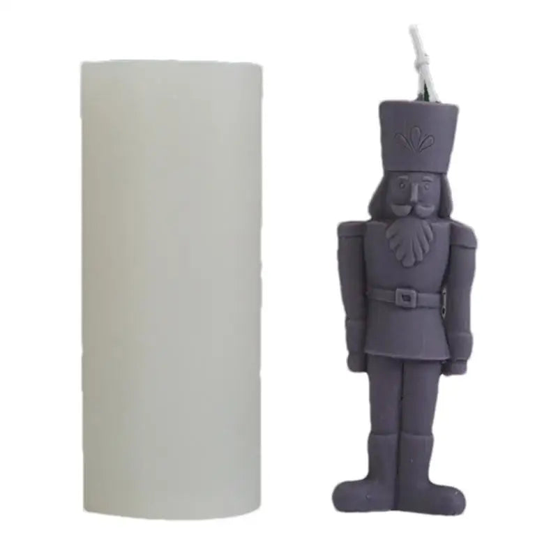 DIY Nutcracker Soldier Candle Silicone Mold Aromatic Soap Making