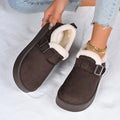 2026 Winter Fleece Lined Soft Bottom Retro Slip Bean Anti Warm Cotton