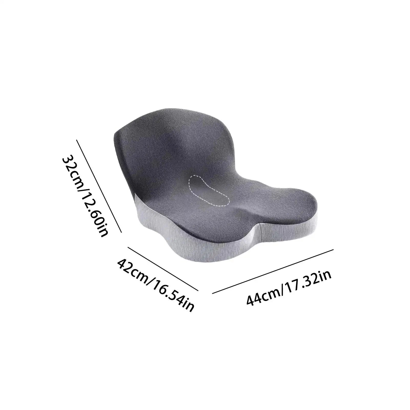 Office Chair Cushion Zipper Breathable Slow Rebound Seat Adults Women