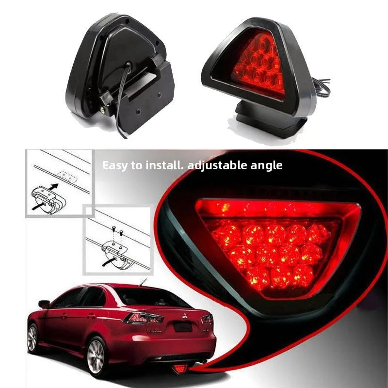 12V LED F1 Triangle Brake Light – Flash Warning Tail Lamp