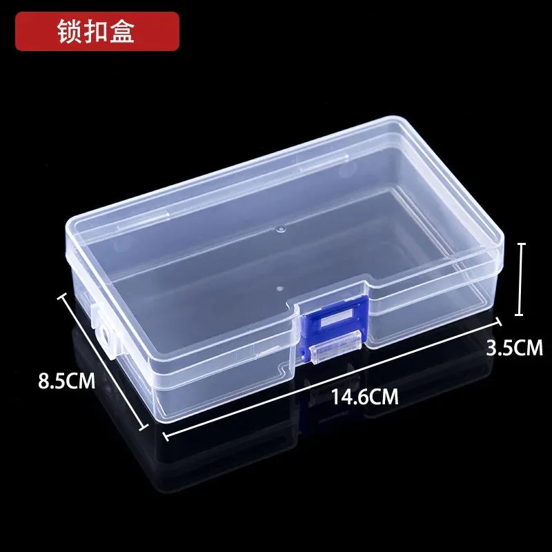 Transparent Lockable Storage Box Small Object Container Fishing Gear