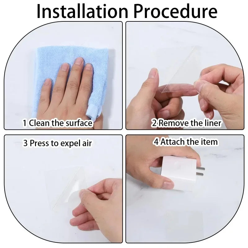 Extra Strong Self-adhesive Double Sided Tape for Wall Decoration Panels Square Wall Stickers Patch for Home Bathroom Seamless Zpaxo