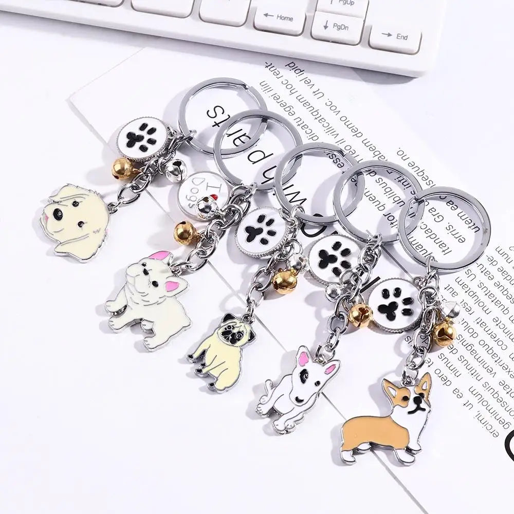 Women Bag Jewelry Maltese Enamel Golden Retriever Animal Bell Dog Zpaxo