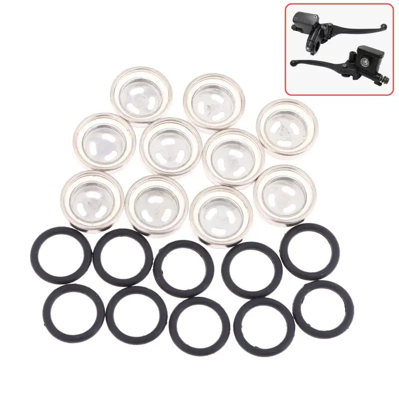 10-Pack Brake Master Cylinder Sight Glass with O-Ring | Moto & ATV