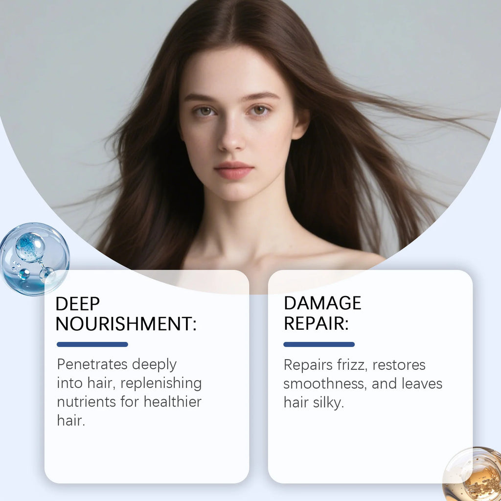 GleamXi Nourishing Hair Mask – Repair Frizz & Split Ends (40g) Hair Mask Treatment Zpaxo