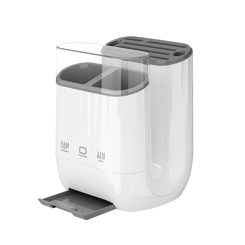 Kitchen Knife Rack Anti Slip Counter Stable Easy Cleaning Space Saving Draining Cutlery Holder Organizer Cutting Board Holder Zpaxo A