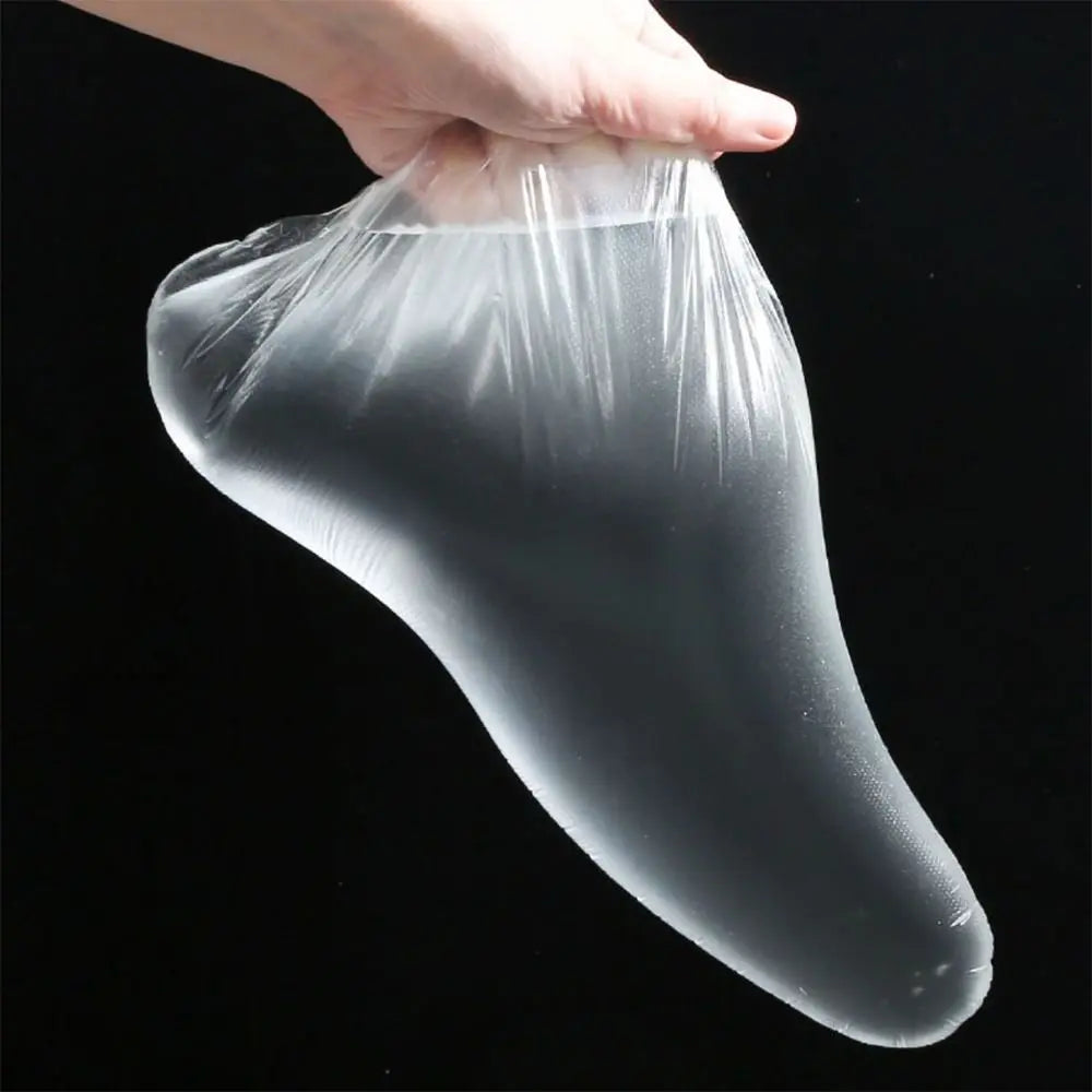 Transparent Disposable Foot Mask Covers Moisturizing Infection-proof Zpaxo