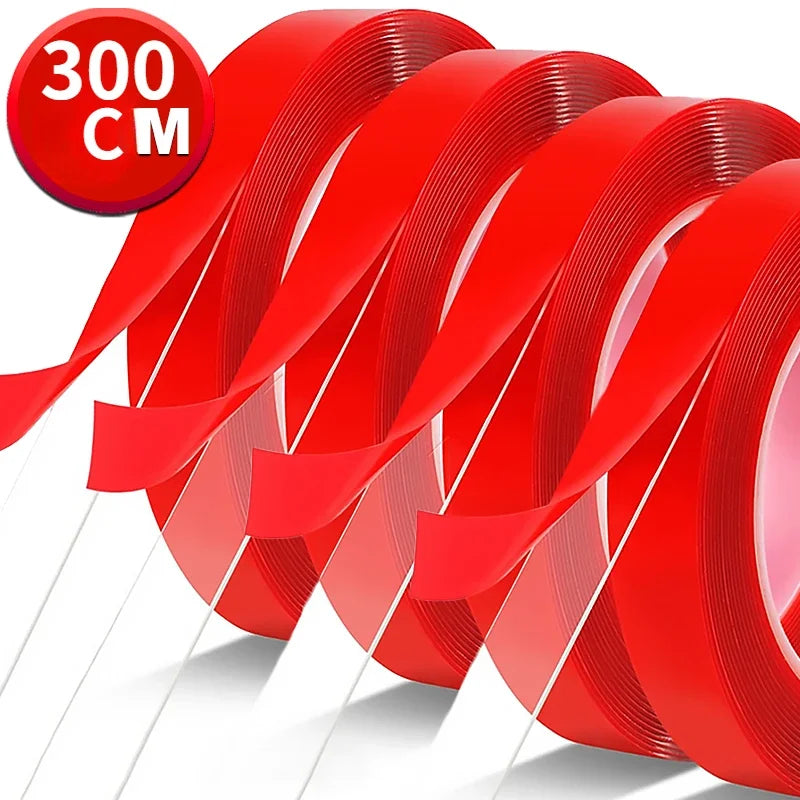 Double Sided Tape Strong Fixation Transparent Tape Waterproof No Traces High Viscosity Self Adhesive Tapes Fixed Stickers Zpaxo