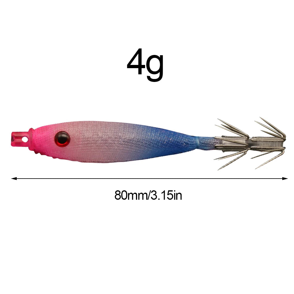 Fishing Lures Lure Hook Tackles Simulation Squid Realistic Bait Life