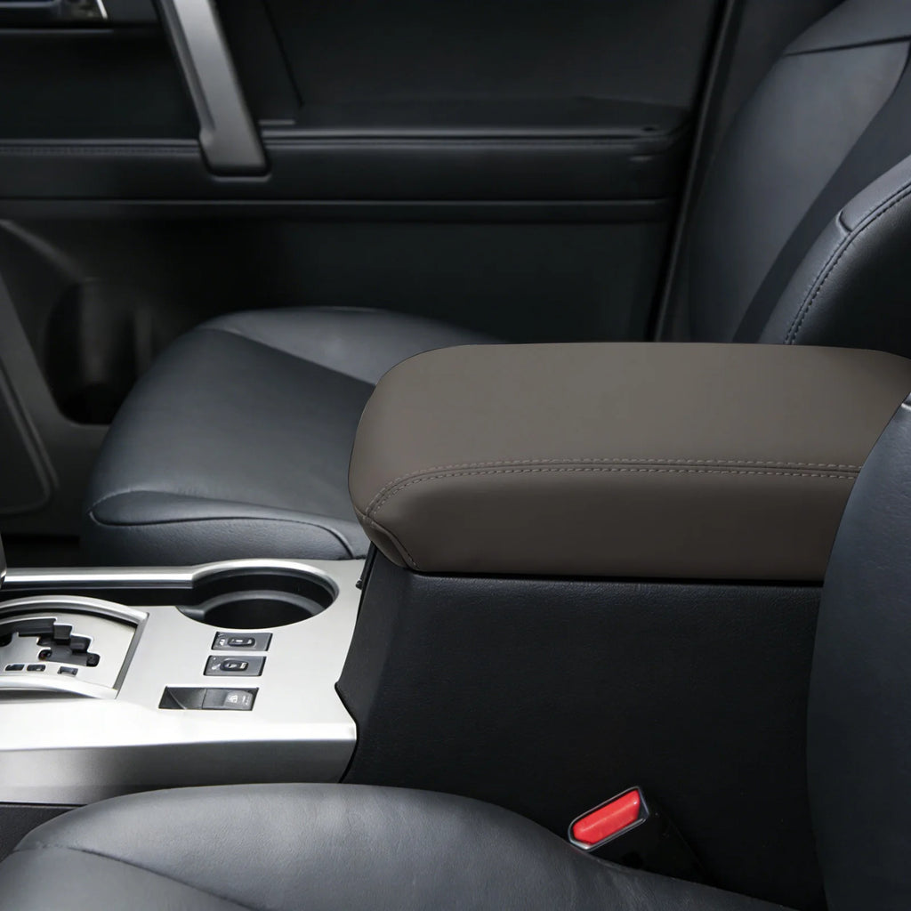 Center Console Lid Armrest Leather Cover Trim Skin Waterproof Zpaxo