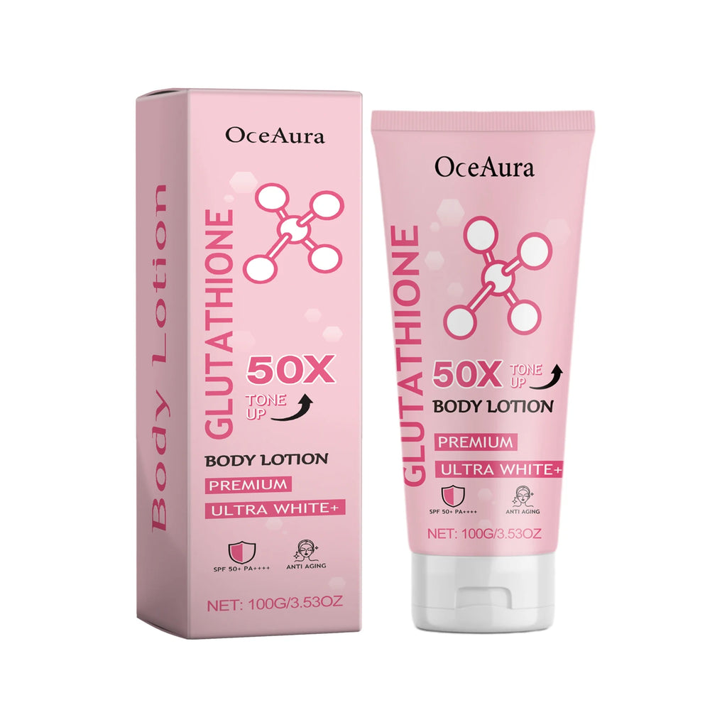 OceAura Glutathione Brightening Body Lotion | Even Skin Tone Brightening Body Lotion Zpaxo 100g Boxed