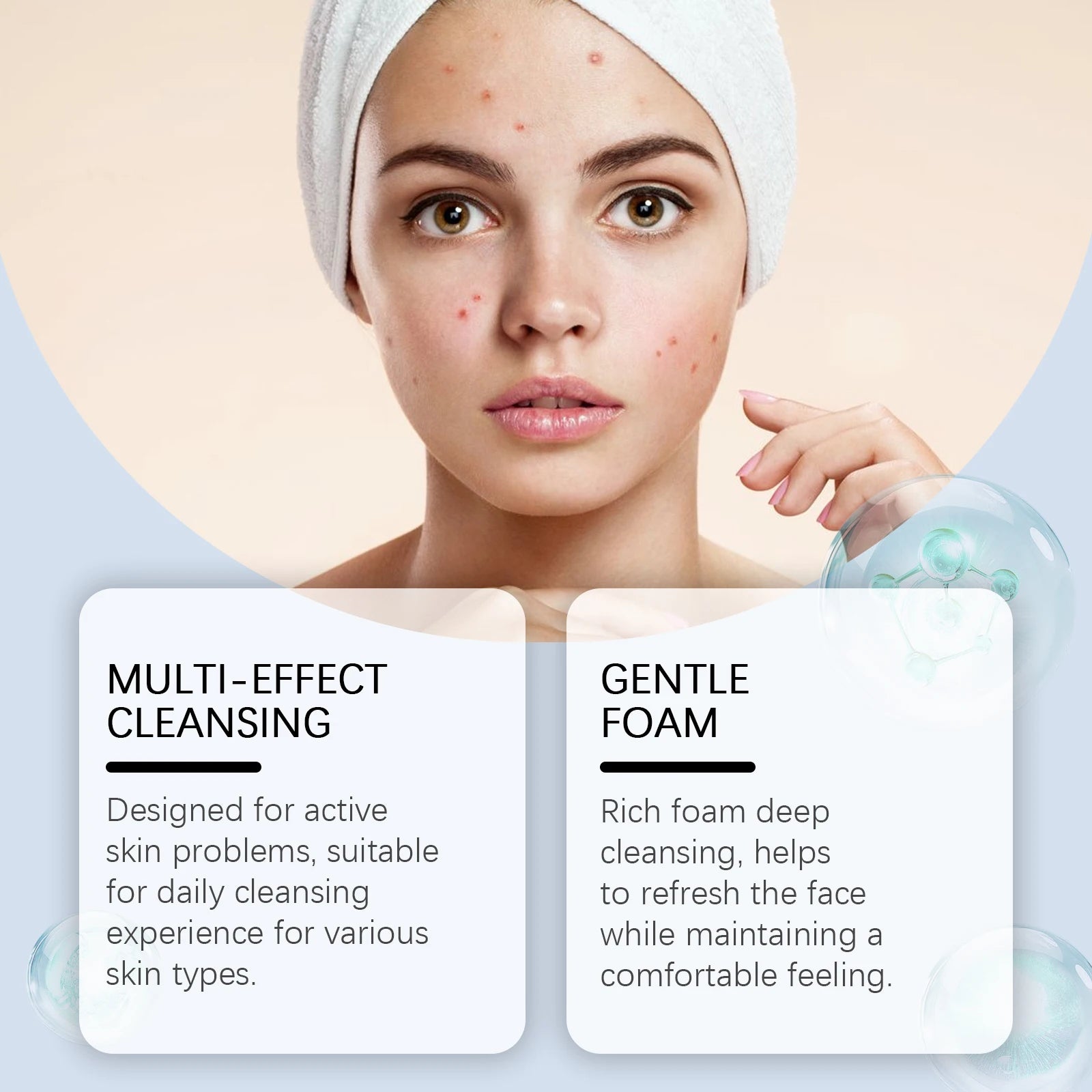 Salicylic Acid Facial Cleanser – Acne & Pore Control Face Wash Facial Cleanser Zpaxo
