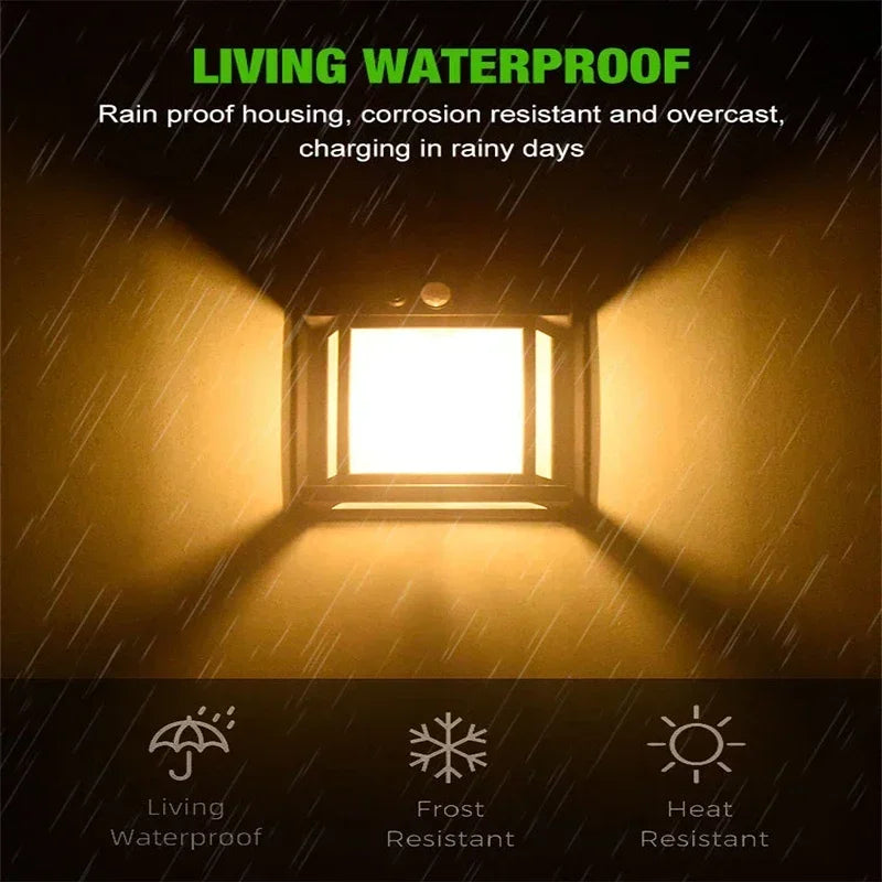 Solar LED Wall Light – Motion Sensor & IP65 Waterproof