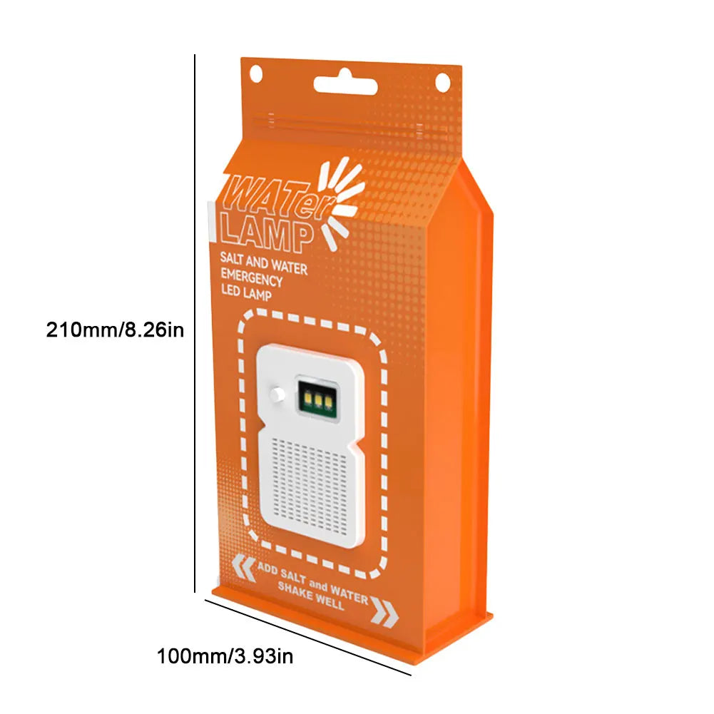 LED Salt Water Emergency Lamp 50LM Portable Camping Waterproof