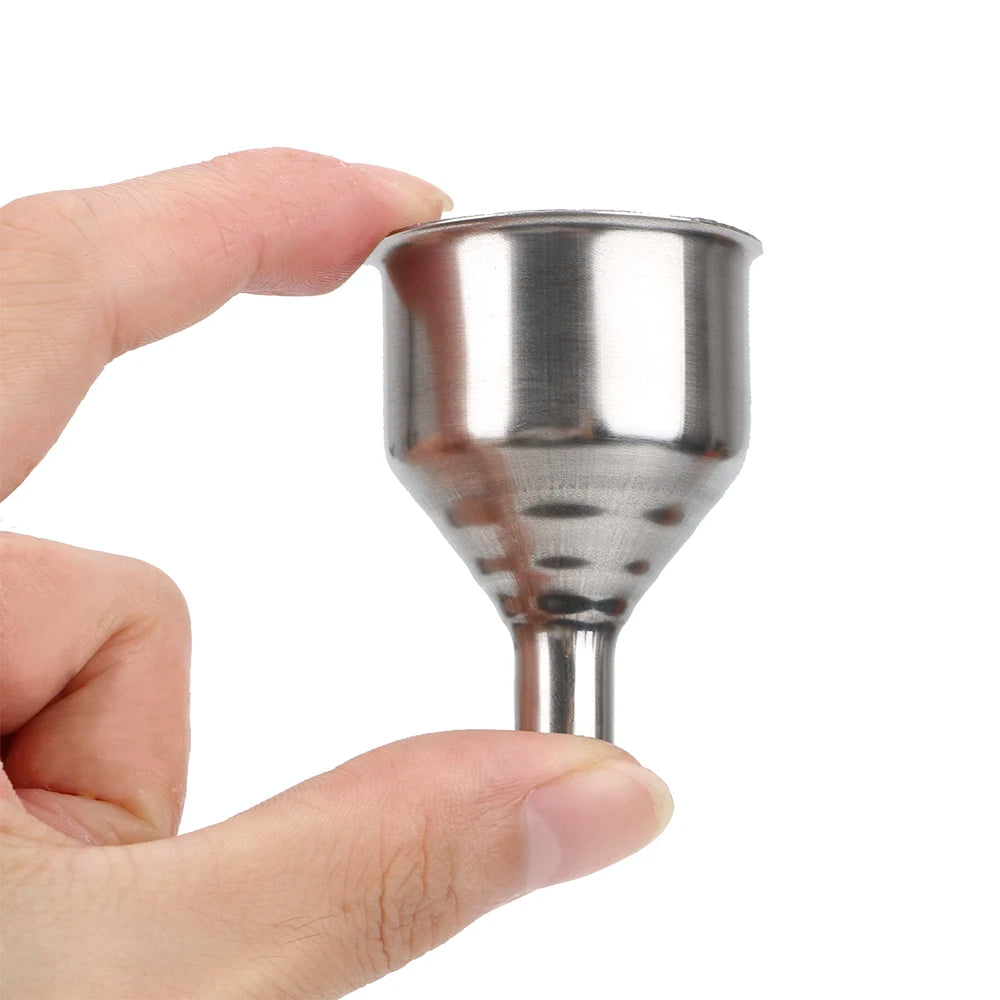 Mini Stainless Steel Bar Wine Flask Funnel Filling Hip Narrow-mouth