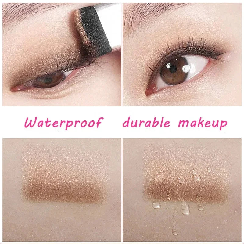 Two-color Matte Eye Shadow Double Small Box Lazy Easy Carry Eyeshadow