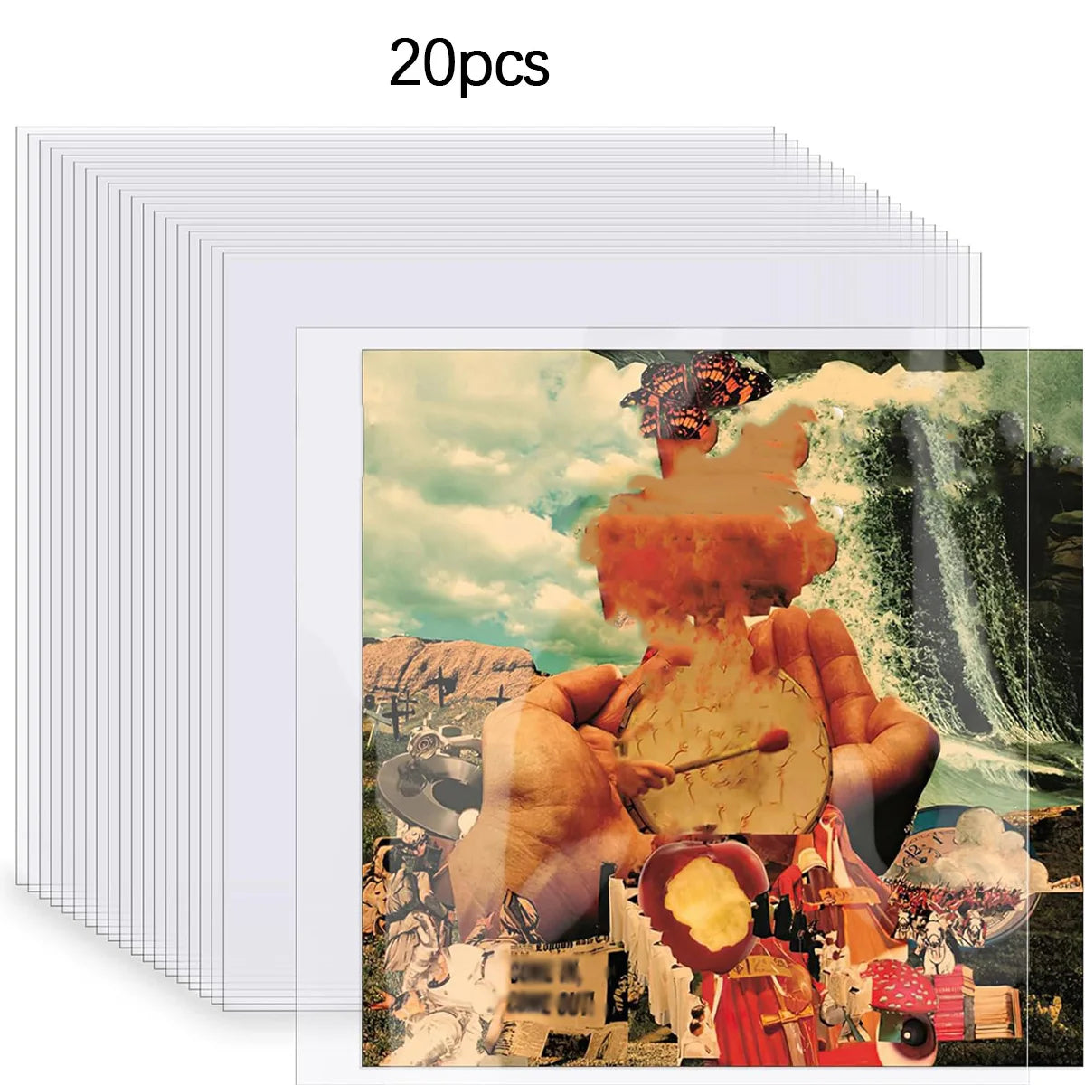 12-Inch Vinyl Record Sleeves – Clear LP Protective Bags 20/50 Pack