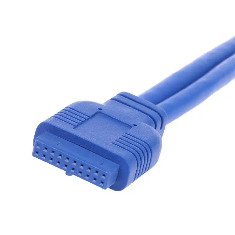 652F 20 Pin 3.5" Floppy Bay Front Panel 2 Ports USB Expansion Adapter Connector Zpaxo