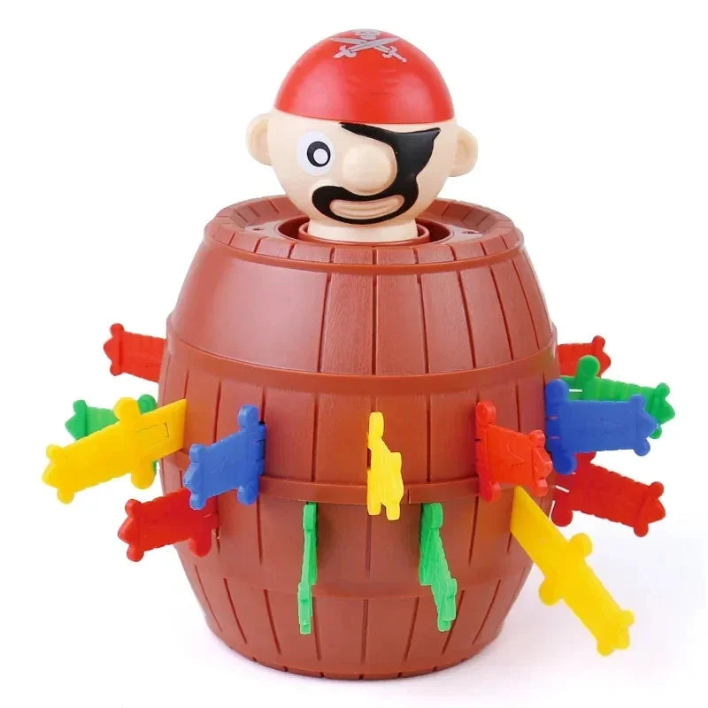 Funny Pirate Barrel Toy Sword Stab Jumping Game Board Children