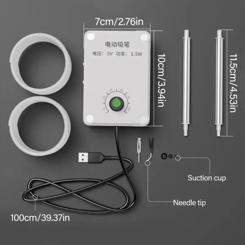 USB Power Vacuum Suction Pen For IC And CPU Chip With Adjustable Suction Strength 1/2/3/4 Suction Pad option Zpaxo