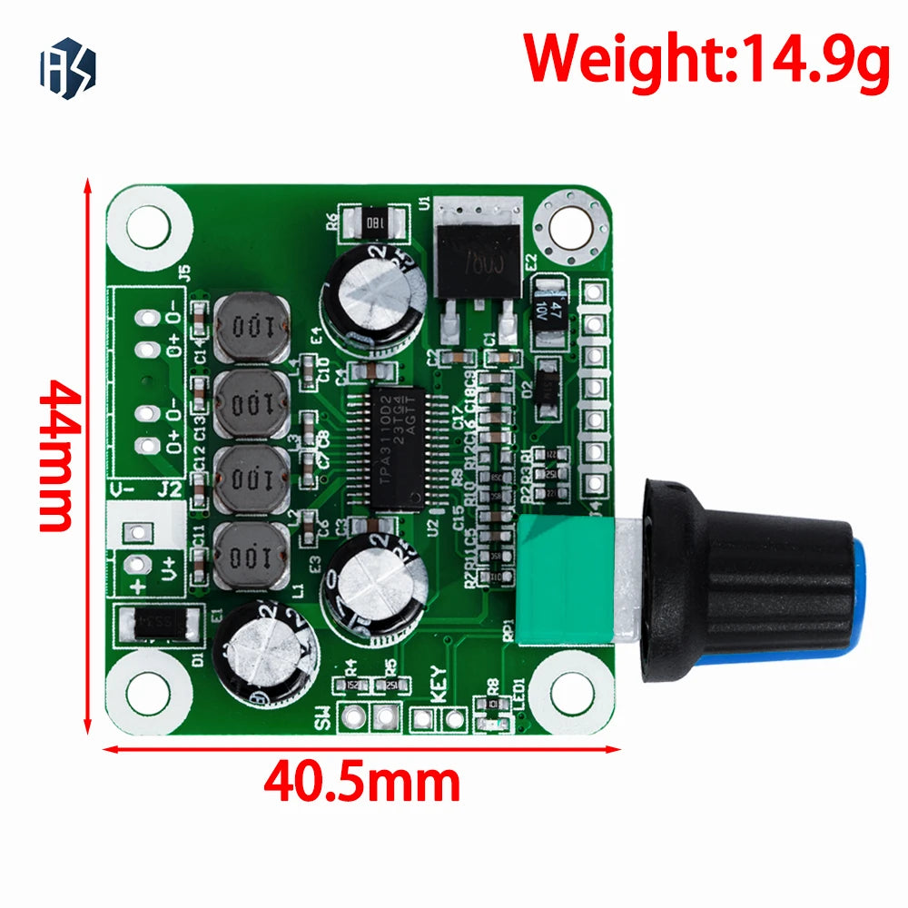 Bluetooth 4.2 TPA3110 15w+15W Digital Stereo Audio Power Amplifier Board Module 12V-24V car for USB Speaker,Portable Speaker Zpaxo