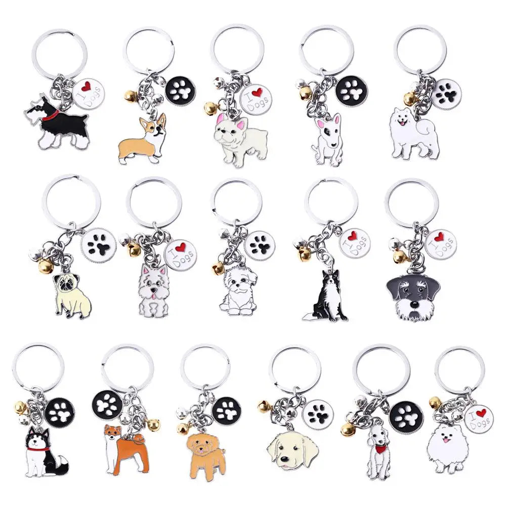 Women Bag Jewelry Maltese Enamel Golden Retriever Animal Bell Dog Zpaxo