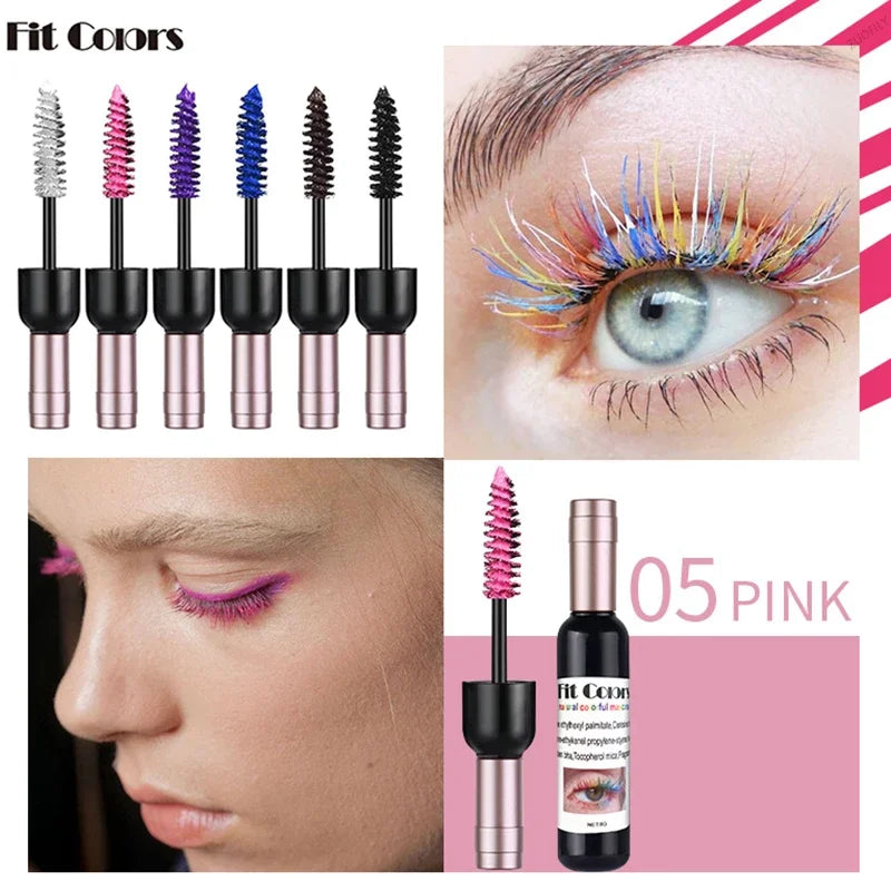 4D Colorful Mascara Waterproof Eyelash Extension Glitter Fast Dry
