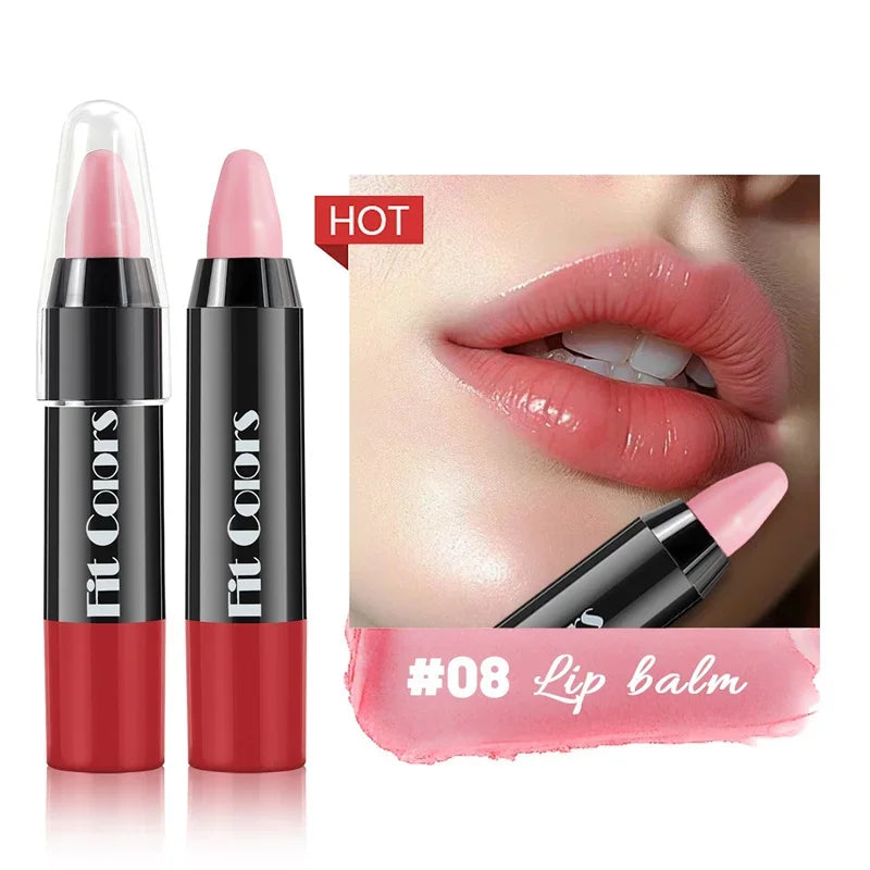 1PC 8 Colors Velvet Matte Lipsticks Pencil Waterproof Long Lasting Sexy Red Lip Stick Non-Stick Cup Makeup Lip Tint Pen Cosmetic Zpaxo 08 Lip balm