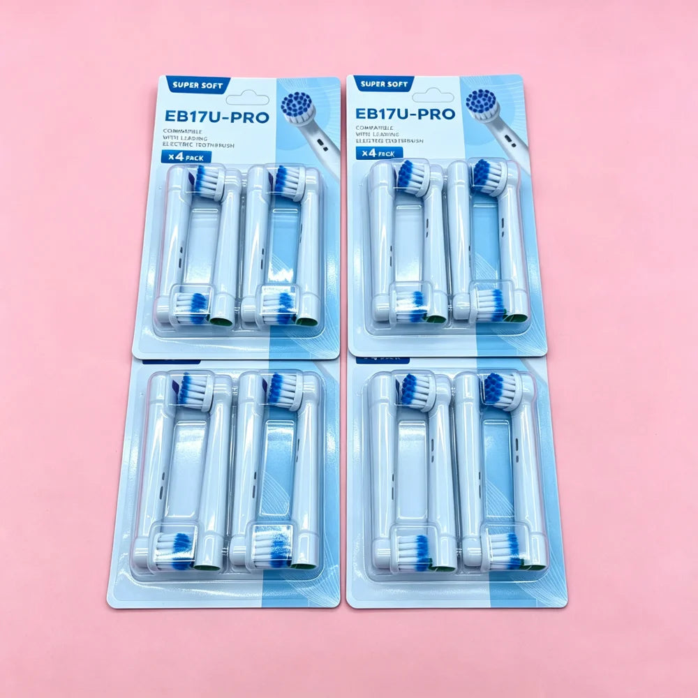 Wholesale 4 8 Lot Electric Toothbrush Head Oral B 6000 Sensitive Zpaxo EB17UPRO White-16pcs