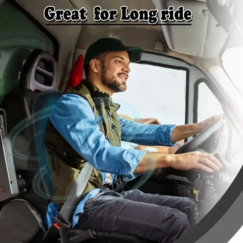 12V/24V Car Ventilated Seat Cushion with Fan Cooling | Universal