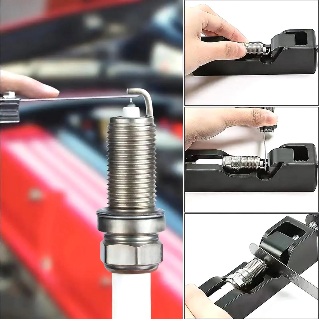 Universal Metal Spark Plug Gap Adjustment Tools Compatible Plugs Car