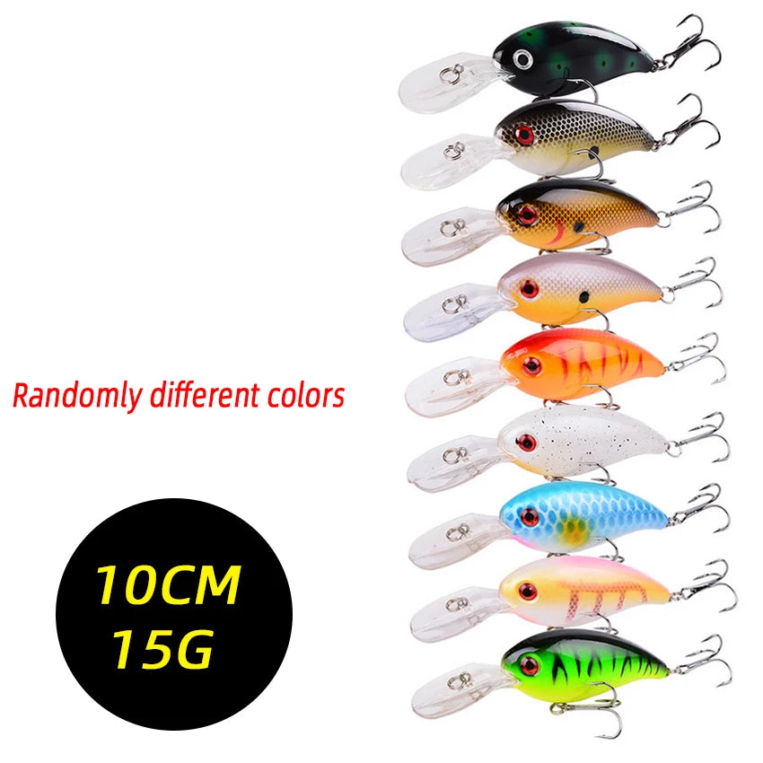2026 10CM/15G Mini Crank Fishing Lure Set 3/5/8PCS Random High Quality Swimbait Wobble Biomimetic Artificial Bait for Angling ﻿ Zpaxo FS0800 5pcs Random Colors