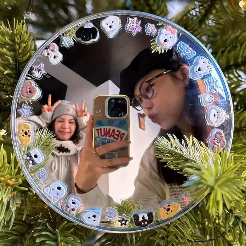 Portable Convex Mirror Travel Makeup Selfies Lightweight Handy Design Zpaxo