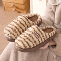Women's Winter Fur Slippers Indoor Fluffy Couple Bedroom Flat Slides