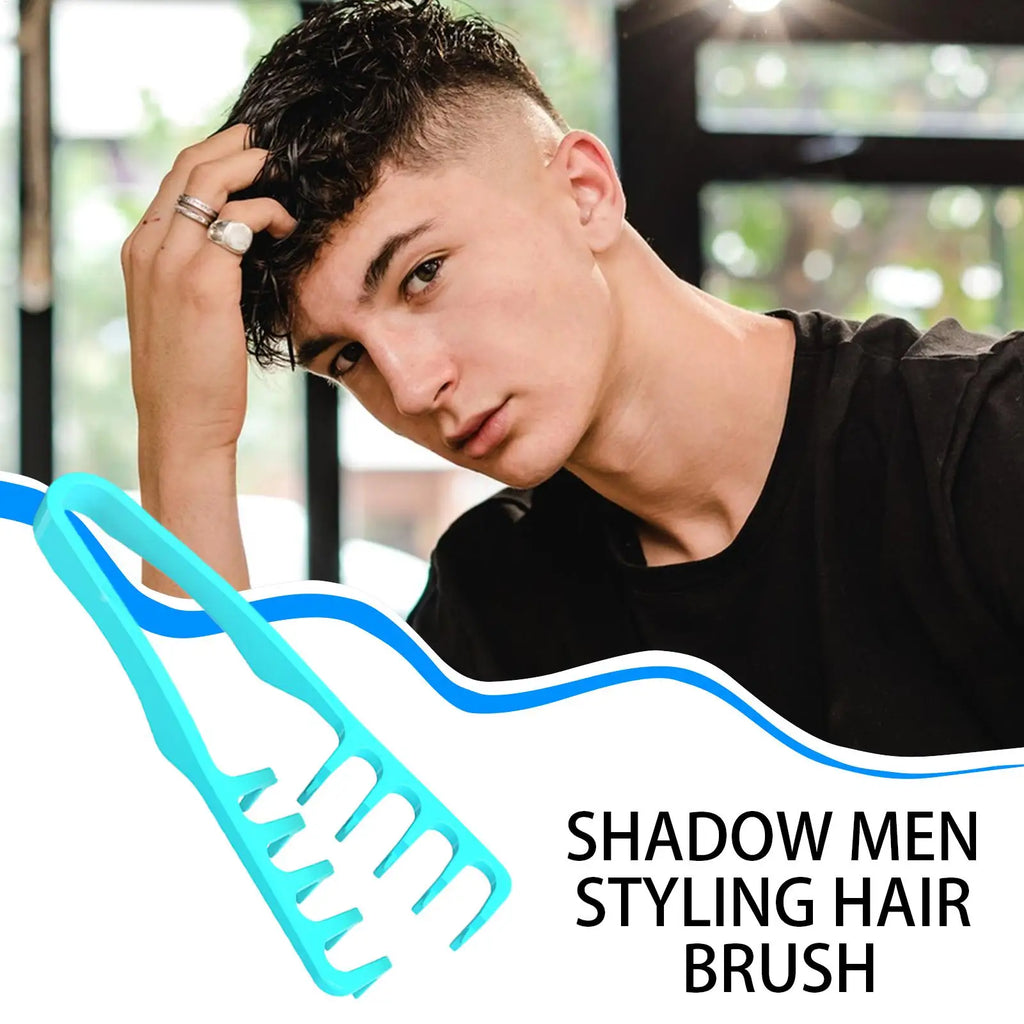 Men Hair Styling Brush Root Lifter Volumizing Texture Comb Fringe