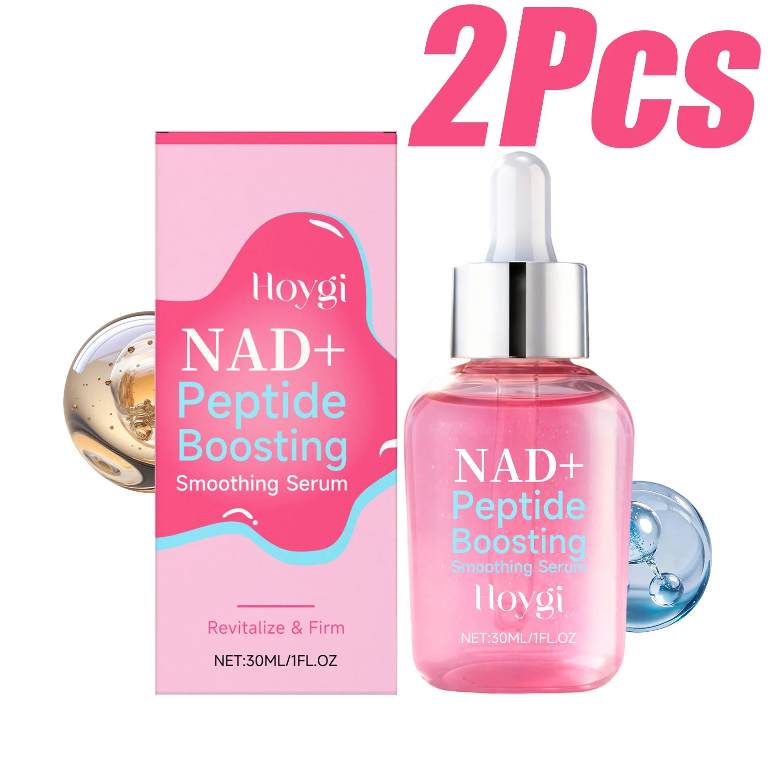 Hoygi NAD+ Peptide Face Serum – Anti-Aging & Hydrating Anti-Aging Face Serum Zpaxo 2 x 30ml Boxed