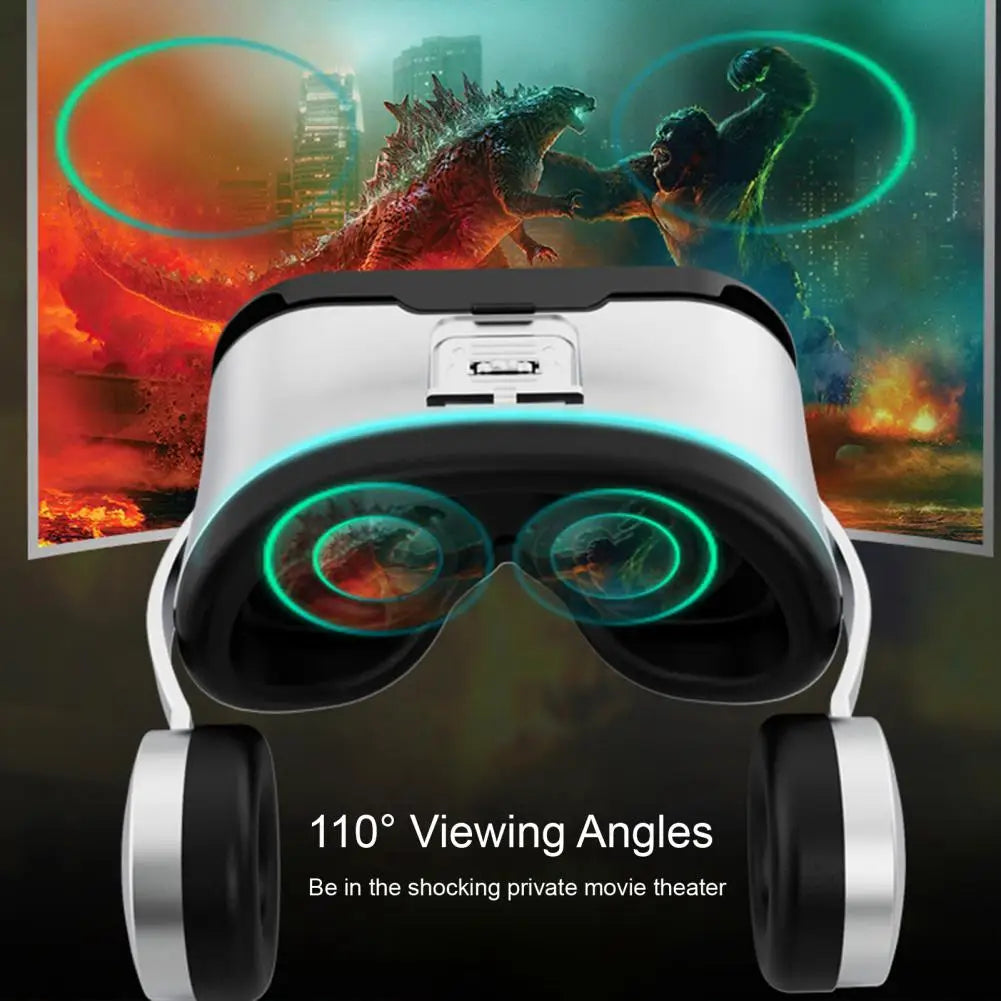 VRPARK J60 3D VR Headset – Bluetooth 5.0 & Built-In Headphones VR Headset Zpaxo