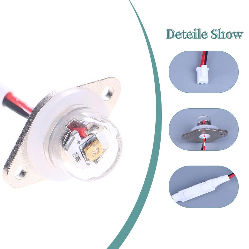 1Pcs DC12-24V Uvc+uva 270-285NM Ultraviolet Water Purifier Sterilization Pet Water Dispenser Humidifier LED Disinfection Module Zpaxo