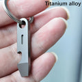 Titanium EDC Keychain Tool – Bottle Opener, Screwdriver & Pry Bar