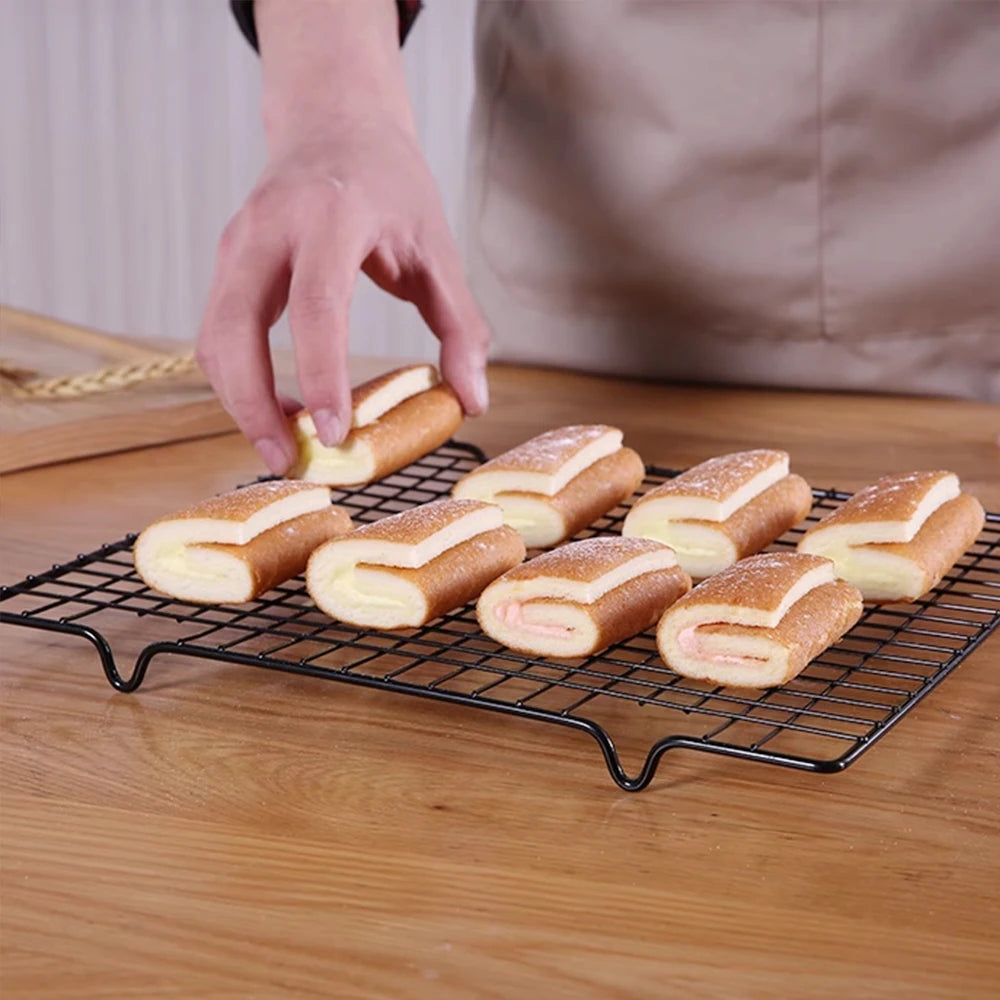 Stainless Steel Cooling Rack Cake Baking Rack for Roasting Grilling Drying BBQ Bread Baking Sheet Pan Zpaxo